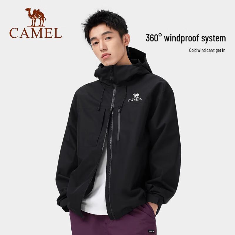 Camel Men's 2025 Lightweight Windproof Hiking Jacket