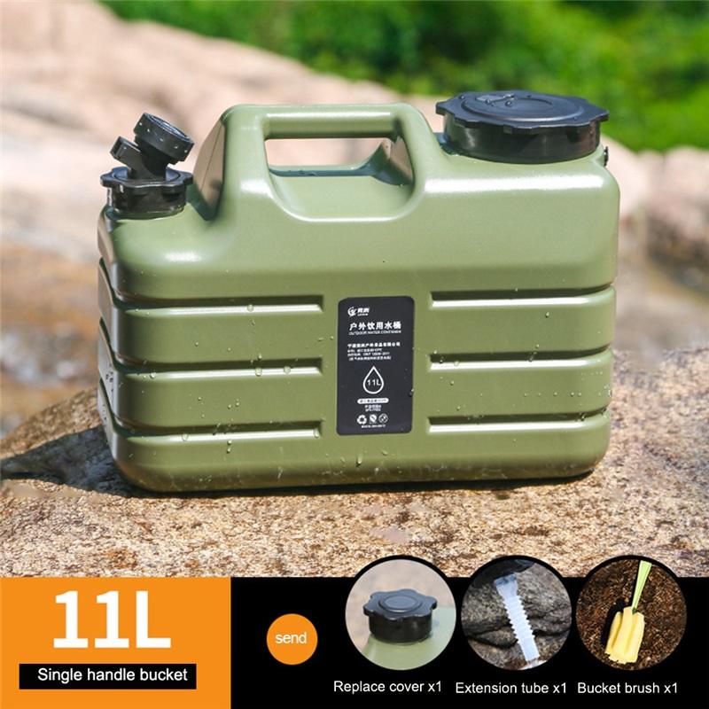 11L Outdoor Water Bin Large Capacity Camping Water Buckle with Faucet USB Rechargeable Electric Water Pump Water Tank No Leakage