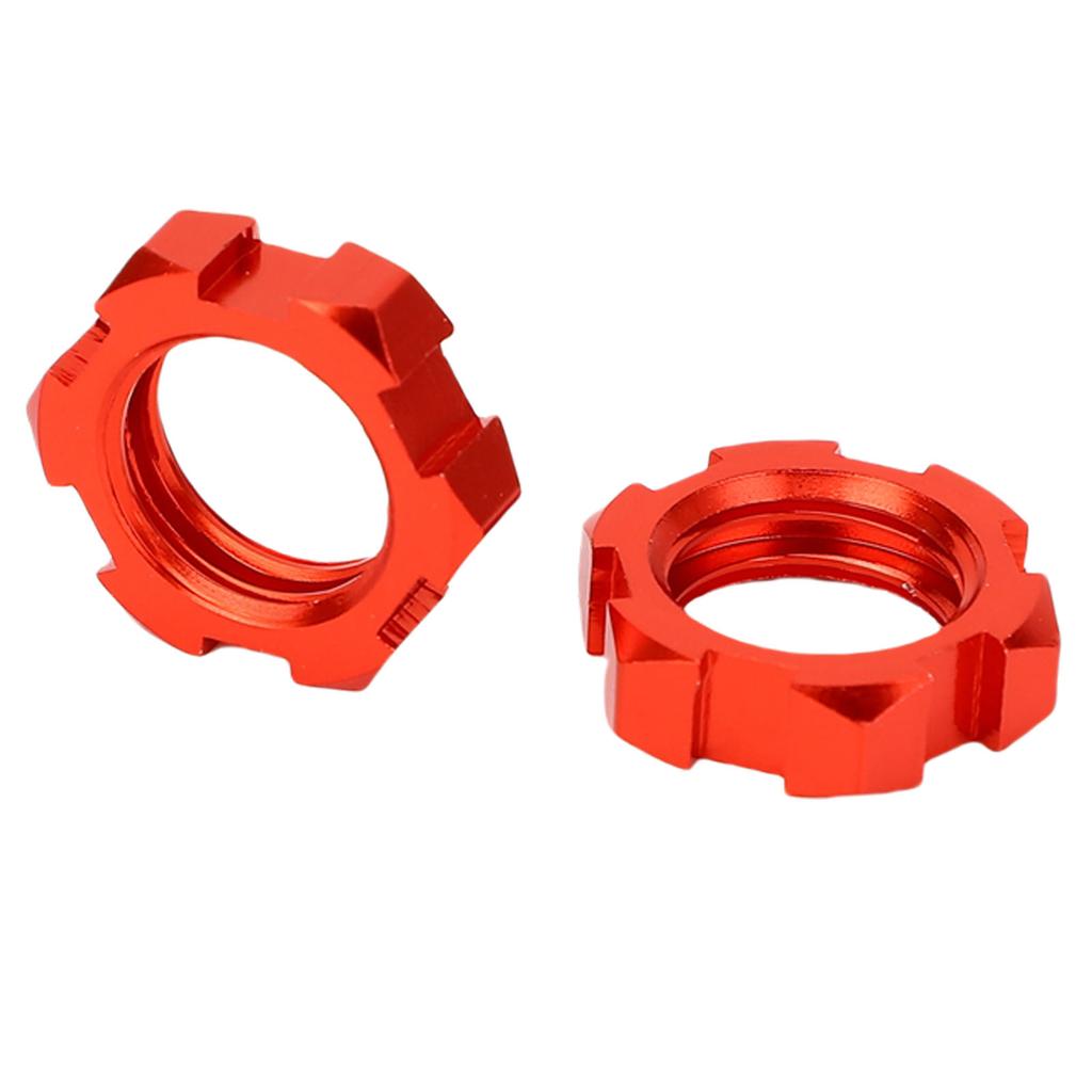 Splined Wheel Hex Hub Adapter Fit for Traxxas Slash 2WD Metal 12mm to 17mm Wheel Hex Adapter Red