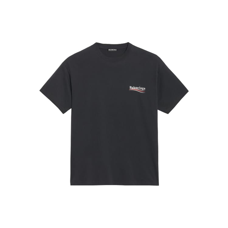 Balenciaga Political Campaign SS20 T Shirt Regular Fit Men's Black 570803TAV441000