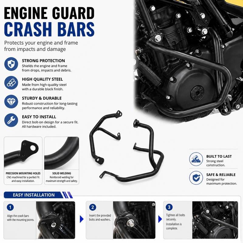 For RE Himalayan450 Himalayan452 Guerrilla450 Motorcycle Accessories HIMALAYAN GUERRILLA 450 452 Engine Guard Highway Crash Bar