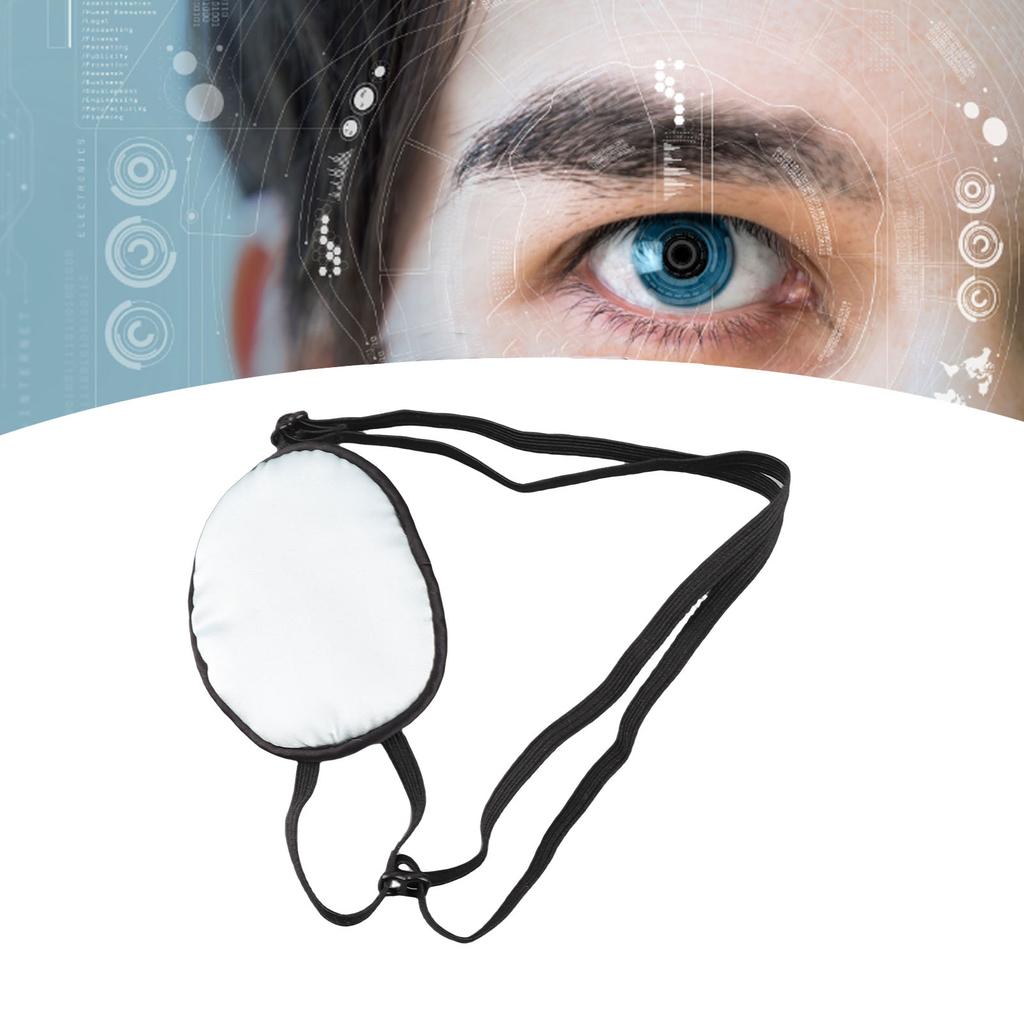 Eye Patch Silk Cotton Elastic Strap Full Cover Light Blocking Eye Cover Pad for Adults