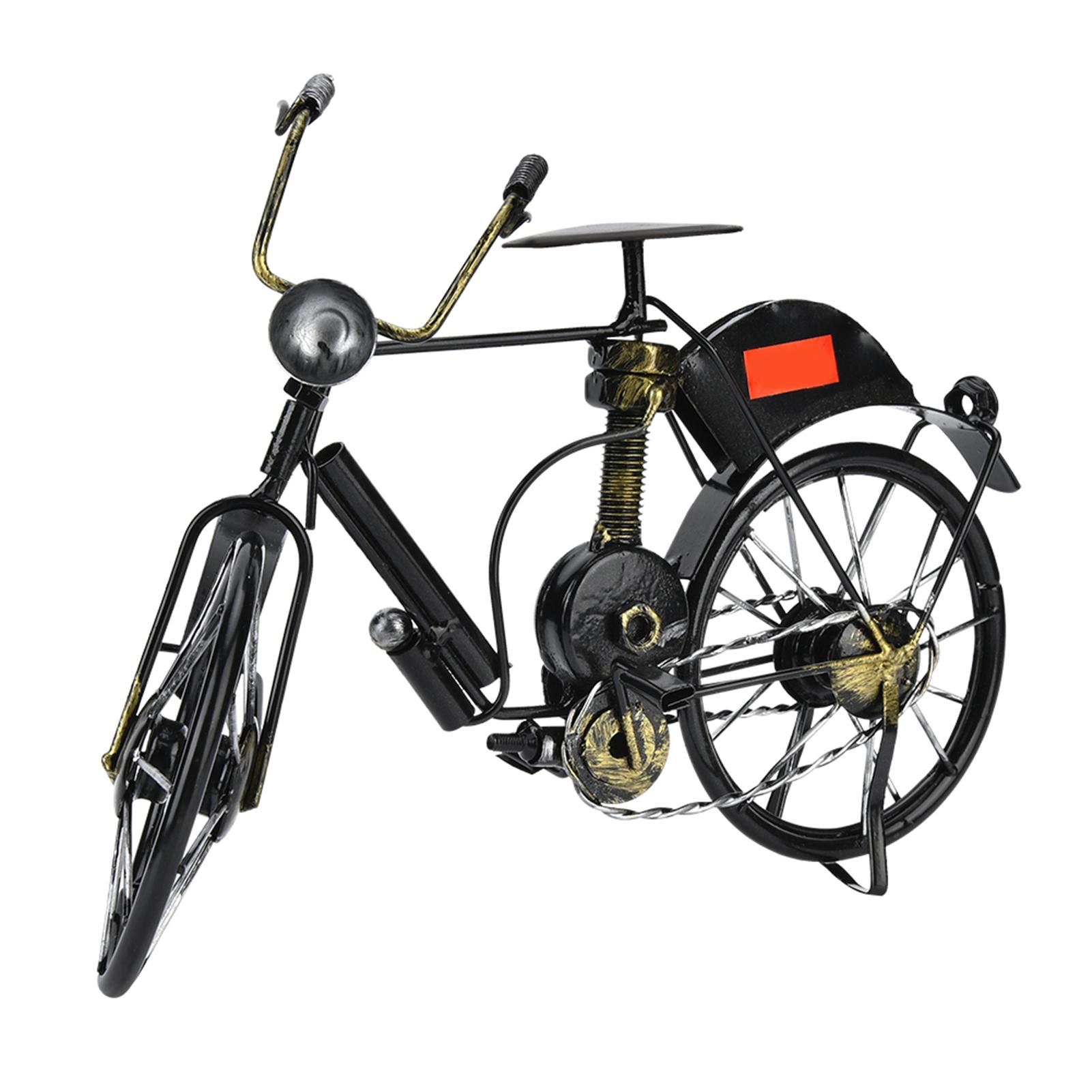 

Миниатюрная модель велосипеда Металлический велосипед Поделки Украшения для домашнего рабочего стола Украшения Подарки