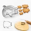 Cutter Set (5 ) - Piglet Shape Molds for Baking, Fondant and Projects