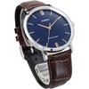 Casio MTP-VT01L-2B Quartz Men's Watch Navy Brown Leather Band Imported Model
