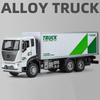 1:32 Container Transport Legering Miniatuur Vrachtwagen Model Diecast Metaal Schaalmodel Auto GeluidLicht Collectie Kinder Speelgoedauto Cadeau