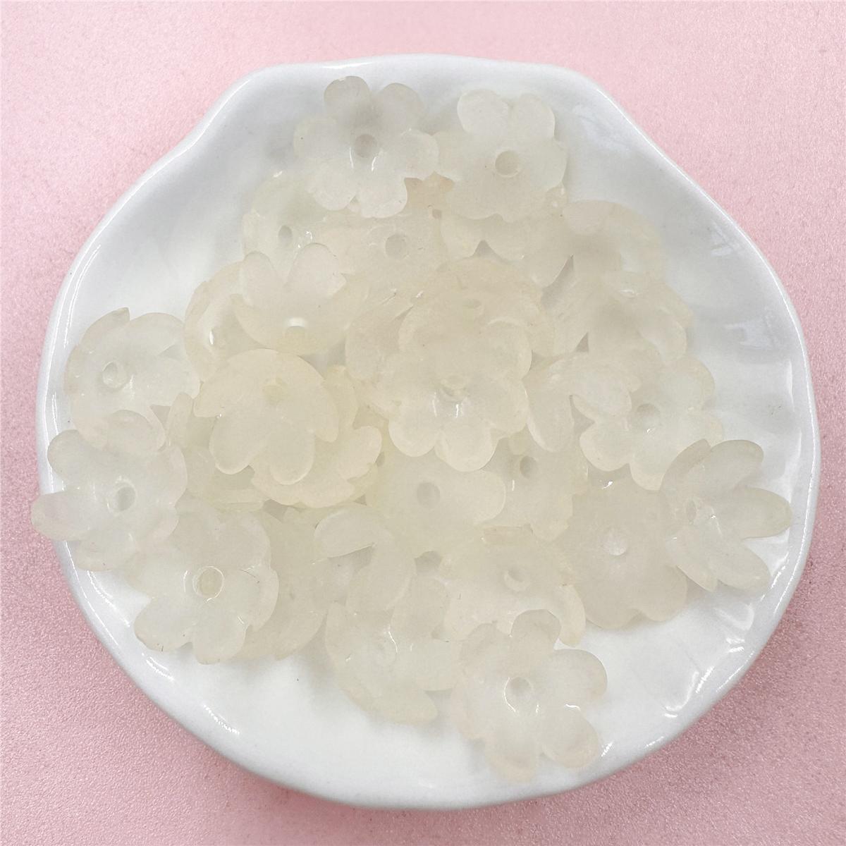 

Товары для вечеринок, брелок с бусинами для браслета, ожерелья, матовый цветок, модные акриловые серьги, аксессуары для украшений своими руками, 30 шт., 14 мм about 14mm 30pcs белый