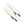 2022 Versatile Green Bamboo Tassel Drop Earrings for Women