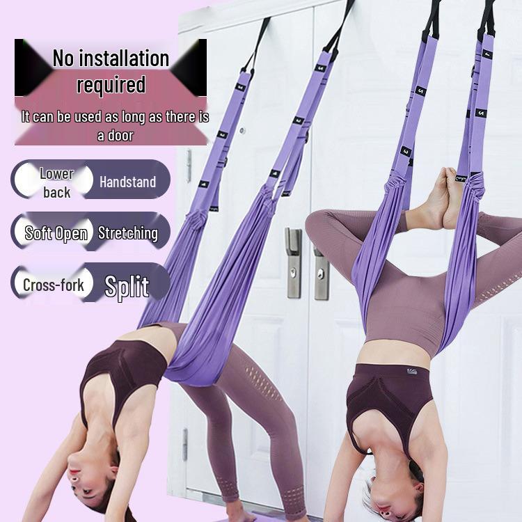 Trainer per Inversioni Yoga Aereo: Fascia per Flessioni Dorsali e Stretching da Appendere alla Porta