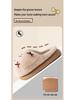 Women's Warm Cotton Slippers - Non-Slip, Cute Bow, Indoor Maternity Shoes for Autumn & Winter
