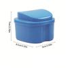 A hanging mesh denture cleaning and storage bath box Double protection of oral hygiene through hanging storage and soaking clean