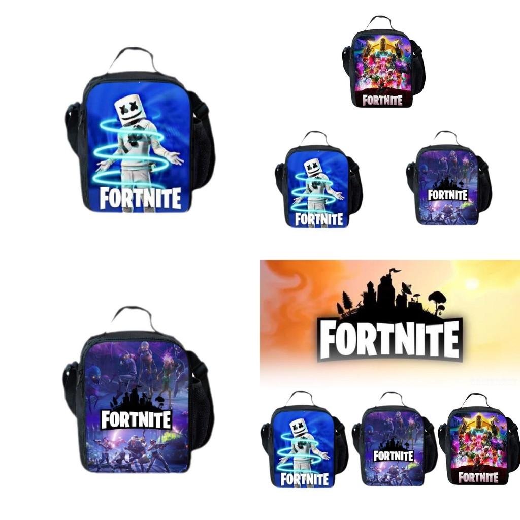 Fortnite Stylish 3d Digital Printed Lunch Bag For Men Ideal For Casual Travel