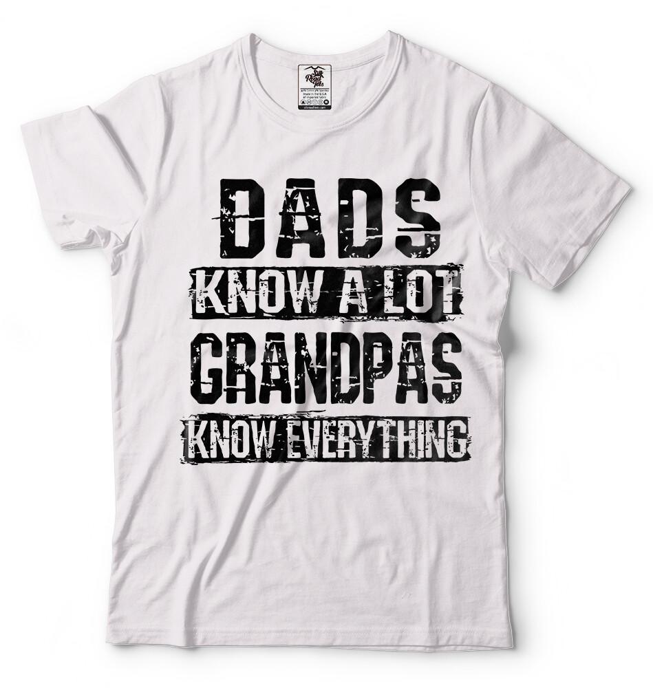 Heren Opa T-shirt Opa Weet Alles Grappig Opa Cadeau T-shirt