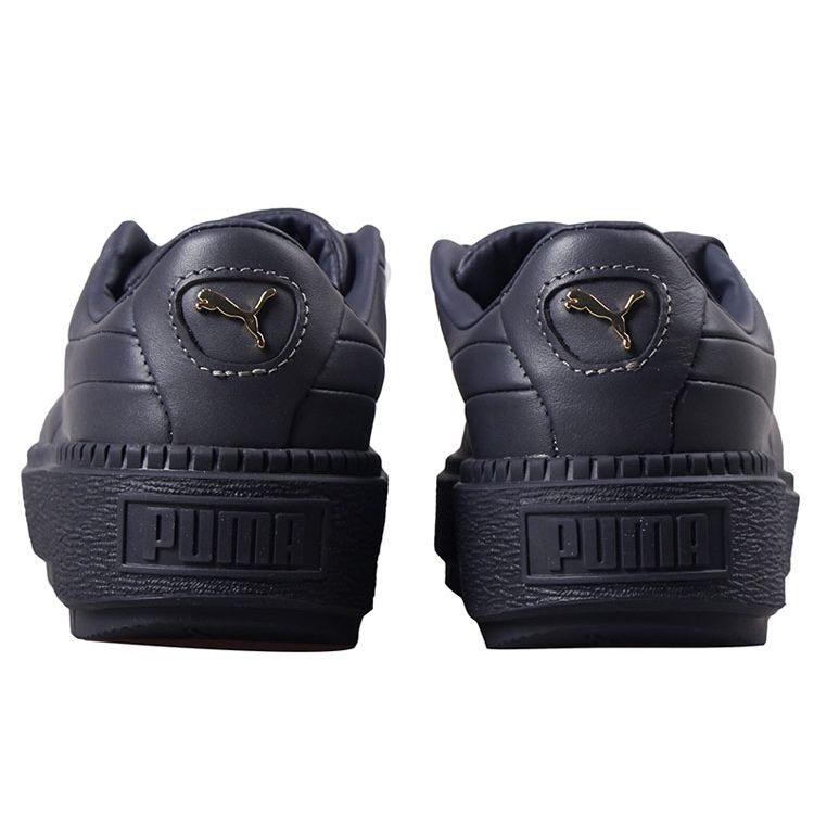 Puma Platform Trace Premium Low Top Sneakers Women Sneakers Diving-Blue 369927-02
