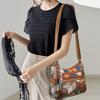 Versatile Middle-aged Women's Bag Cross-border Women's Soft Leather Backpack New Fashionable 3D Lattice Large-capacity Messenger Bag