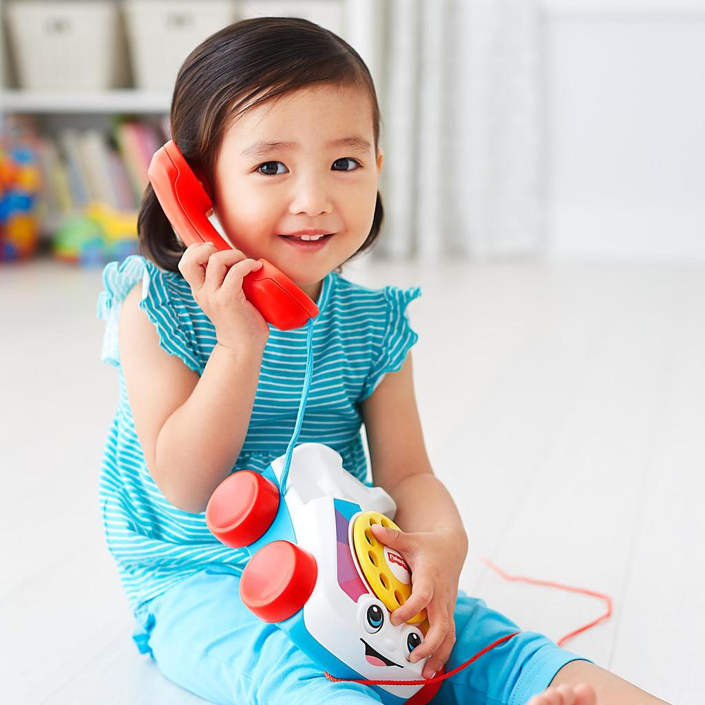 Fisher-Price Chatterphone, Baby & Toddler Toy, Pull Toy, Dial Telephone, Educational Activity Toy, Ages 1+, Colorful, FGW66