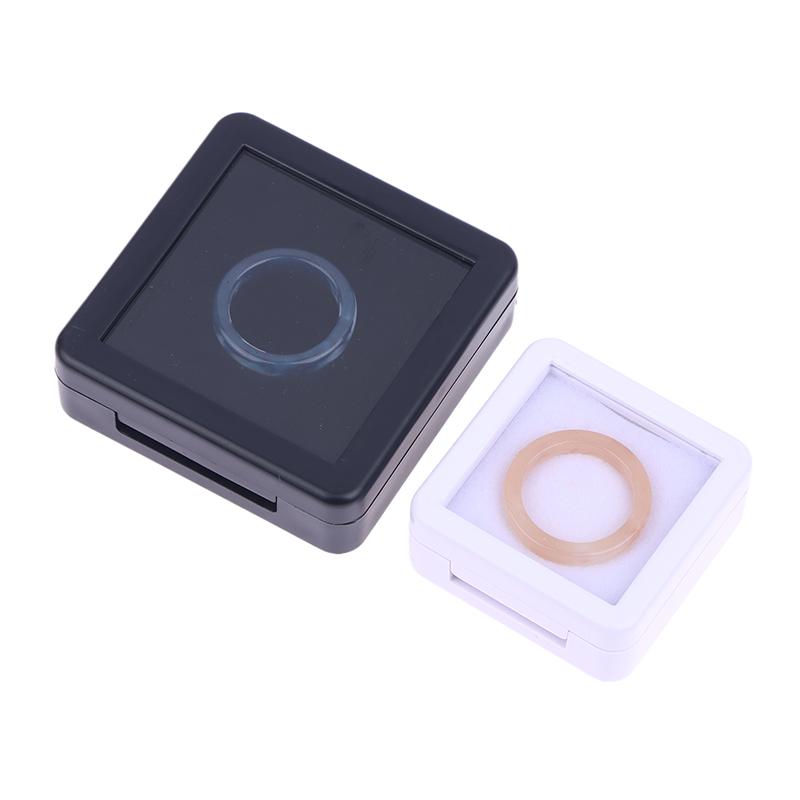 Przezroczyste szklane wieczko Pudełko na słoik z klejnotami Ekspozytor na biżuterię Klejnoty Przechowywanie Gablota Narzędzie Wisiorek Luźny diament Klejnot Pojemnik