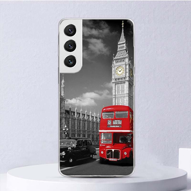 London United Kingdom England Flag Soft Case For Samsung Galaxy S22 S21 Ultra S20 FE S10 Plus Phone Cover S9 S8 + S10E S7 Edge S