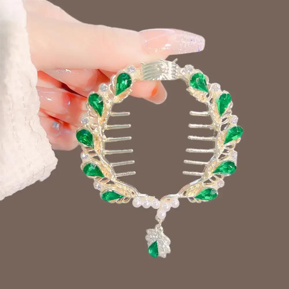 Vintage S Shape Plush Ball Dried Rose Hairpins for Women Ponytail Twist Hair Clips Fashion Shark Clip Barrettes Hair Accessories