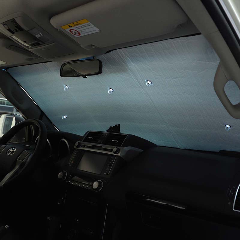 For Toyota Land Cruiser Prado FJ150 150 Aluminum Foil Car Front Windshield Thermal Curtain Shading Sunscreen Car