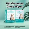 Pet Glove Wipes for Dogs and Cats Hypoallergenic Grooming Cleaning and Deodorizing Gloves Easy To Use Single Pack for Pet Care