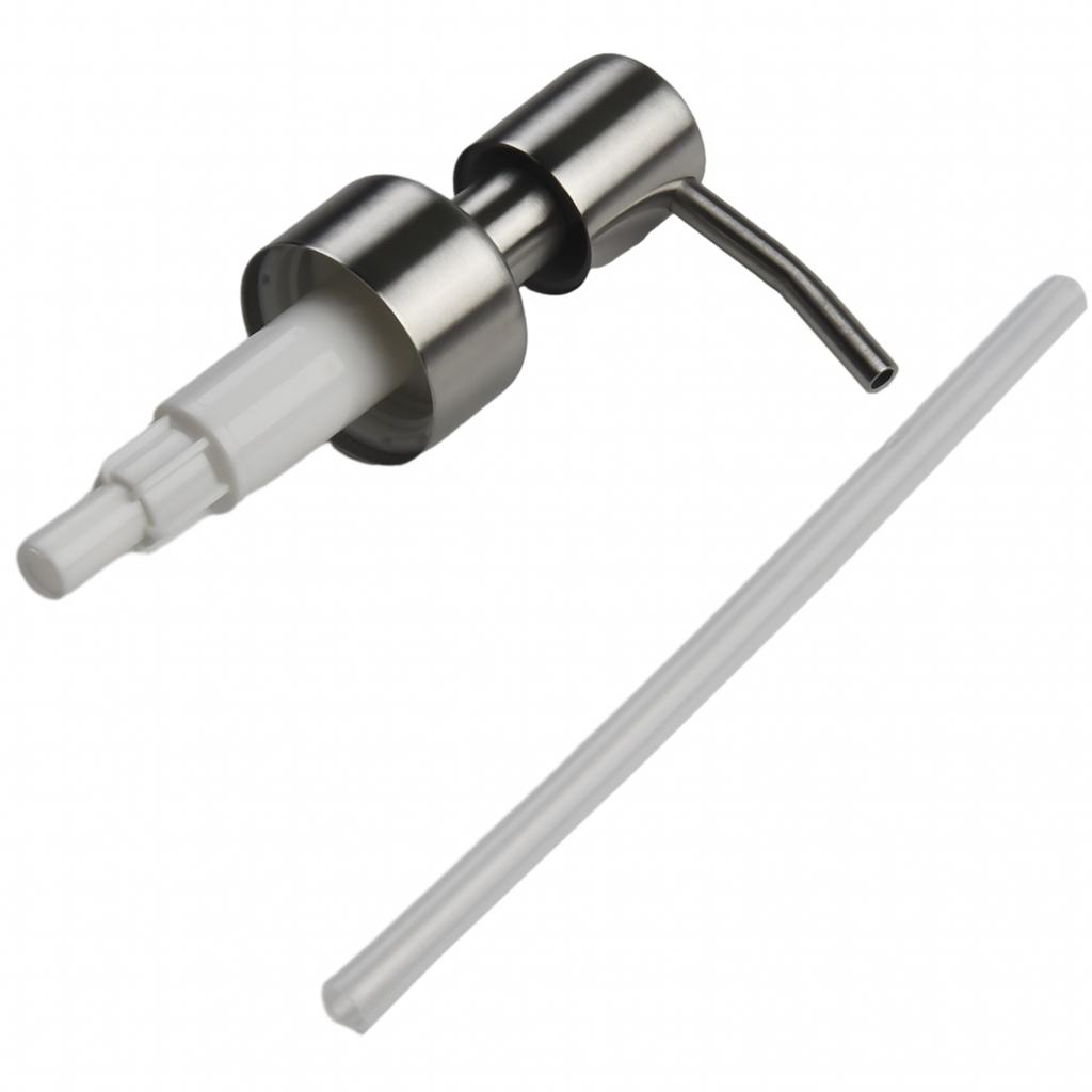 304 Stainless Metal Dispenser Replacement Soap Pump Liquid Lotion Bottle Head