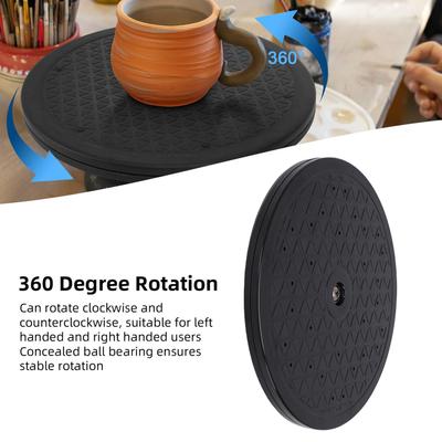 HS-E13 Airbrush Rotating Turntable 360° 7.5in Dia Model Holder Hobby Booth Parts for Paint Spraying Craft Projects Sculpting