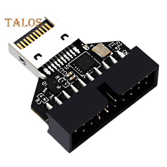 

Материнская плата USB 3.0 Type-E на 19pin адаптер Head Стабильный надежный 5 Гбит/с высокоскоростной передачи данных Универсальный разъем Female адаптер чёрный