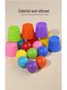Wooden Multifunctional Kids' Toy: Color Sorting & Feeding Game
