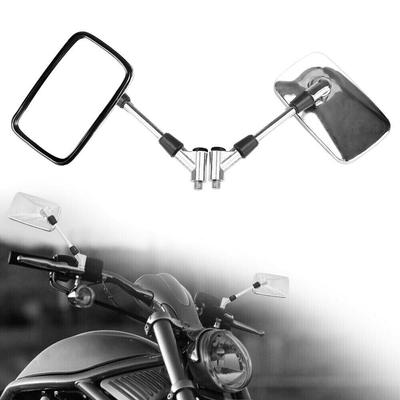 Espejo Universal para Motocicleta Scooter Vista Trasera Lateral Cafe Racer Espejos de Motocicleta para Harley para Honda Motocicleta Cromado