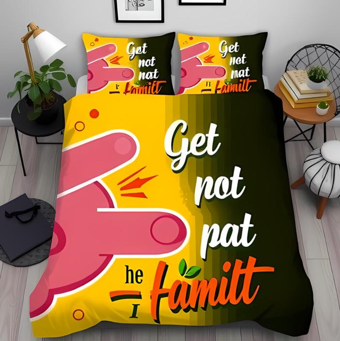 Hand Duvet Cover Sets for Teens Adults Queen King Size Lightweight Down Quilt Cover Set Abstract Art Bedroom Decor No Comforter