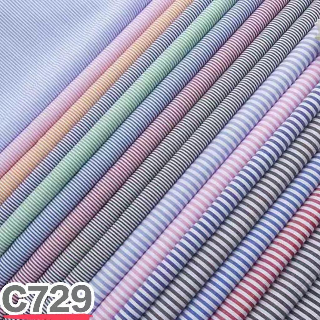 Cotton Yarn-Dyed High-Density Striped Fabric for Clothing and Sportswear