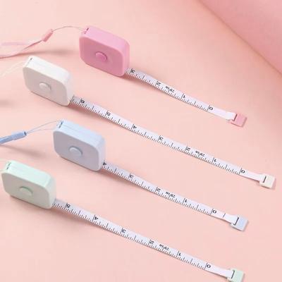 JOYBLISS Malý svinovací metr Přenosné pravítko pro měření šperků s dvojitou stupnicí pro šperky a hubnutí Lékařské měření těla