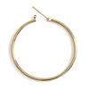 K18 Gold Hoop Earrings 40mm 2mm Width 1 Pair [Speranza] Women's