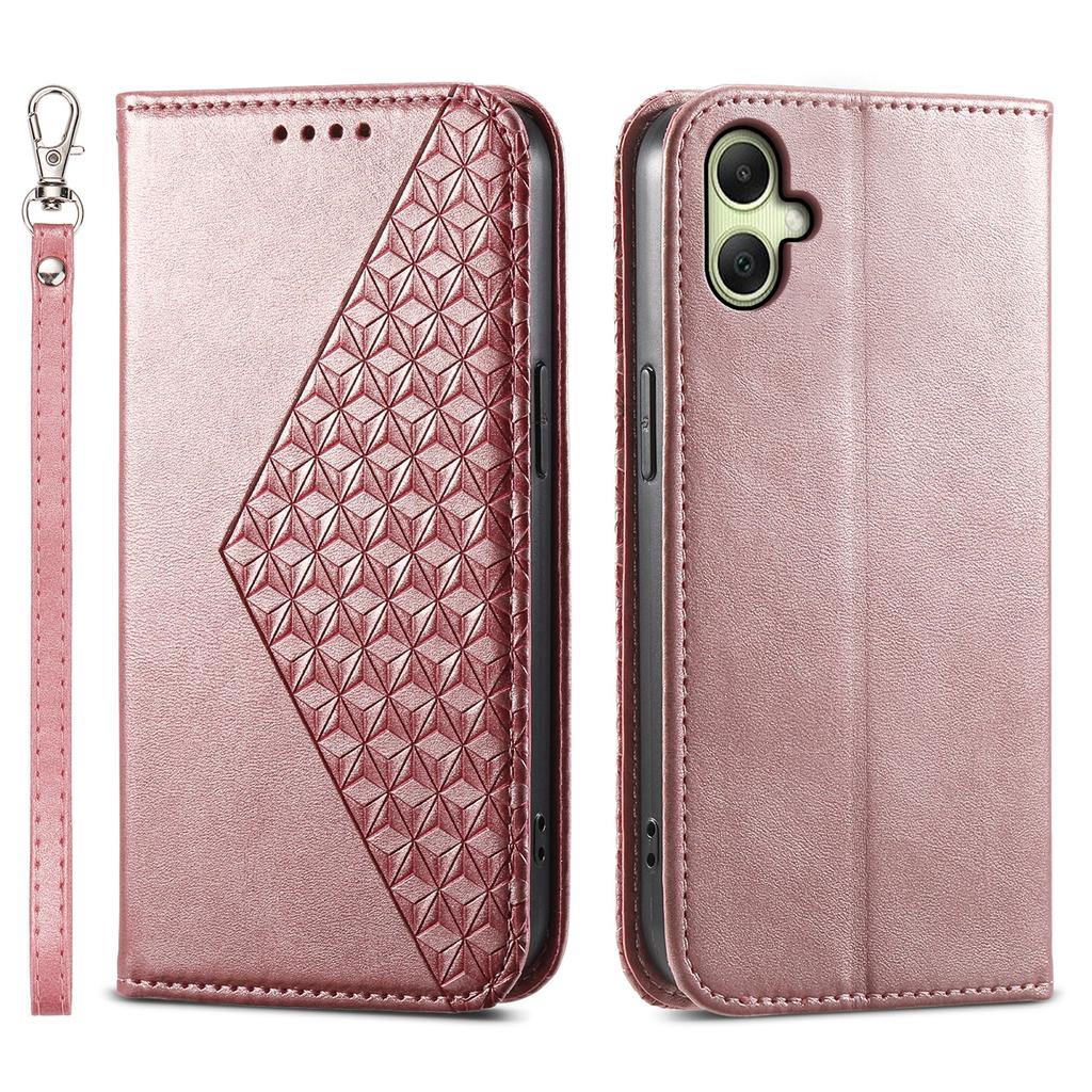 Für Samsung Galaxy A06 4G Hülle Kalbsledertextur PU Leder Handyhülle mit Brieftasche