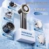 Mini Handheld Portable Fan with Digital Display and Ice Pack