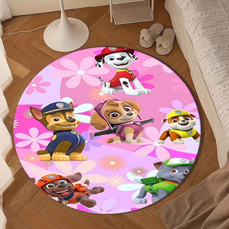 Paw Patrol: Heroic Rescue Round Mat Home Decor, Chair Rug For livingroom,Bedroom, Doormat Home Decor Birthday Gift Christmas Gifts