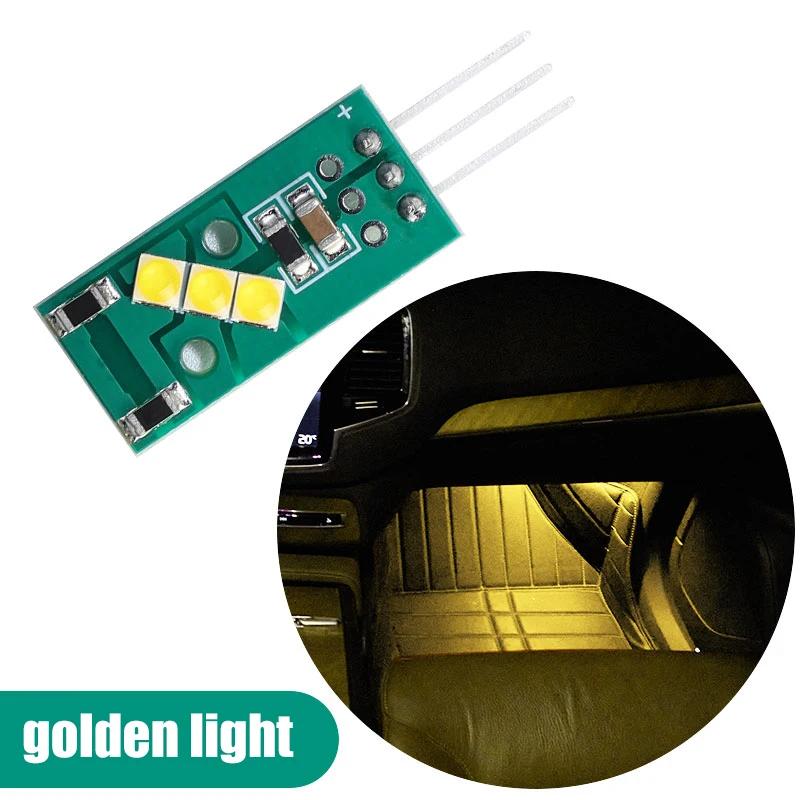 

For Volvo V40 V60 S60 S80 XC40 XC60 LED CANBUS Footwell Lights Indoor Light Glove Box Trunk Light Door Lamp Accessories 1 piece жёлтый