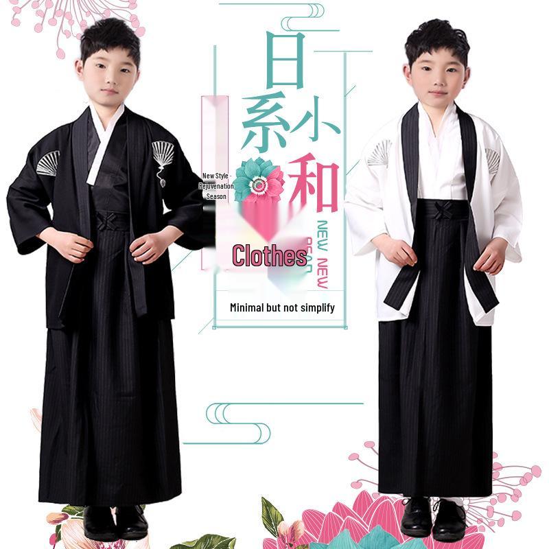 Children's Traditional Japanese Kimono Costume for Women's Cosplay, Performance & School Photo Dress