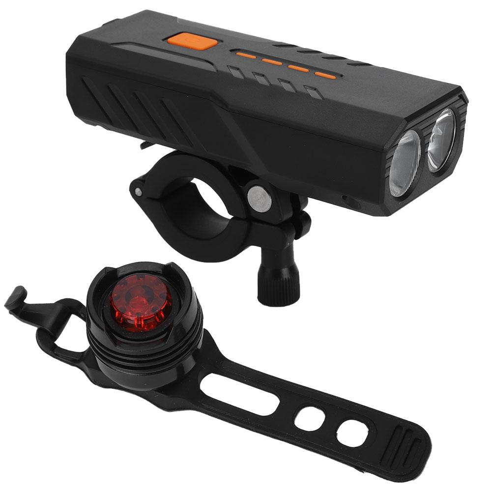 Portable USB Rechargeable Bike Front Light Bicycle Taillight Cycling Light Safety Flashlight
