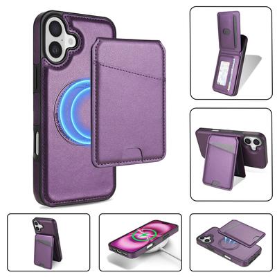 Magnetic 2 In 1 Detachable Wallet Vertical Cards Bag Leather Case For IPhone 16E 16 Pro Max 15 14 Plus 13 12 11 Protective Cover