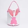 2026 Easter Egg Basket Light Up Plastic Handheld Candy Gift Bucket Bag for Kids Party Hunt Holiday Decorations Accessories