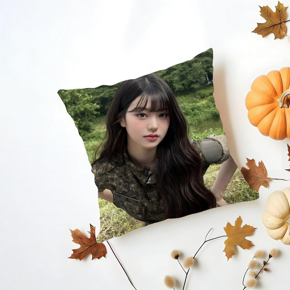 Idol Lovely J-Jang Won-Young Cushion Cover Washable Linen Pillowcase Soft For Daily Sofa Bed Home Room Decor