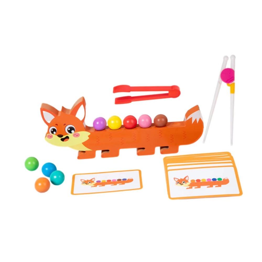 

Caterpillar Color Sorting Montessori Toy Wooden Clip Bead Matching Game Kids Toddlers Style C