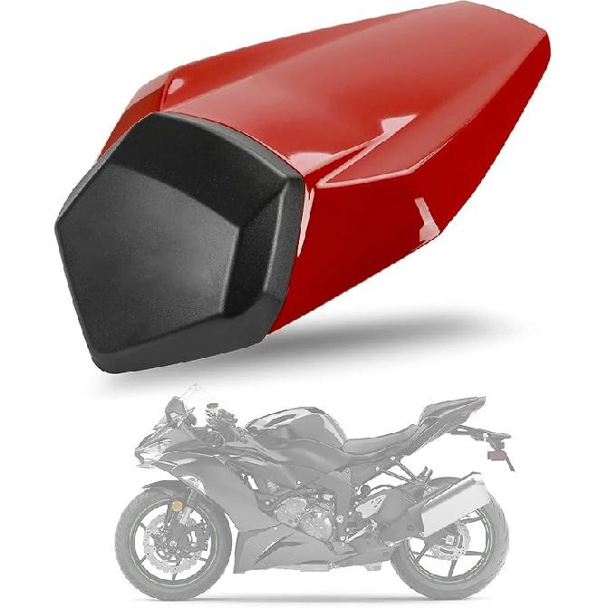 PSLER Motorcycle Rear Passenger Pillion Seat Cowl Fairing Cover Tail Cover for ZX6R ZX-6R 636 2019 2020 2021 2022 2023 красный
