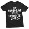 Lustiges Schwiegersohn Lieblingskind T-Shirt für Männer Geschenk für Schwiegermutter Schwiegervater humorvoller Vatertag Muttertag Geschenk-Shirt