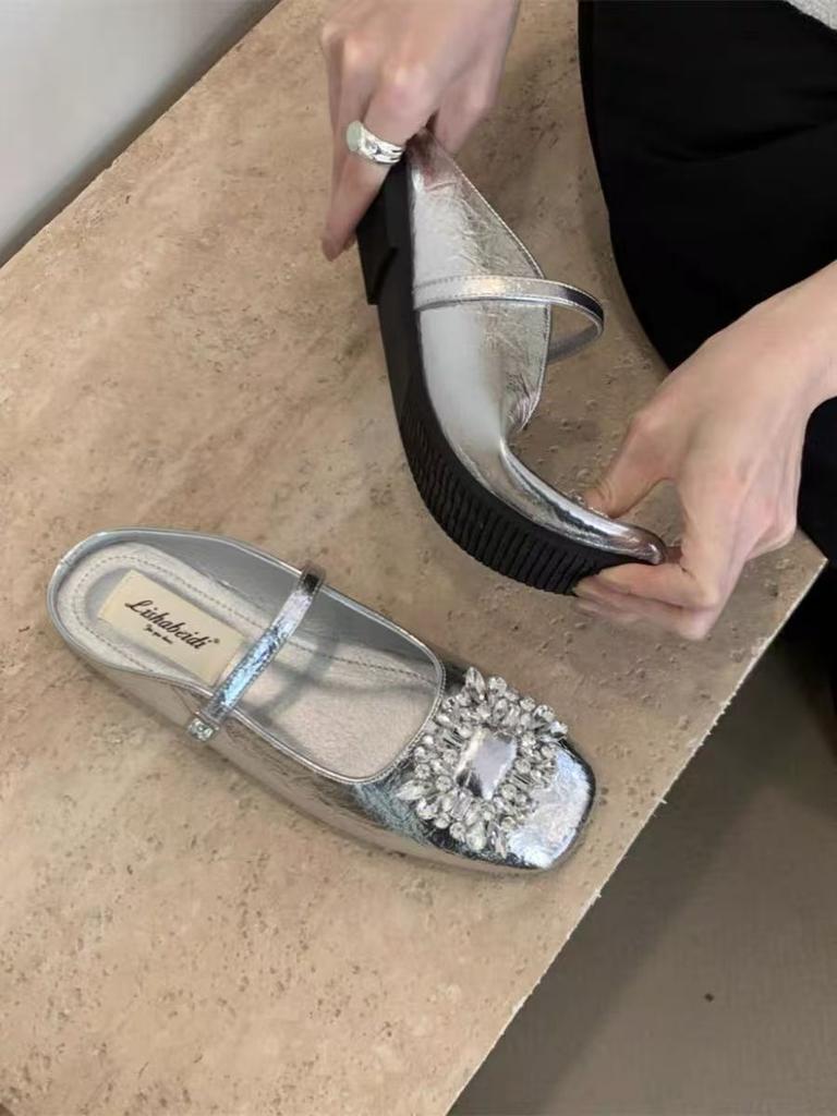 British Flat-bottomed Women's Mary Jane Single Shoes New Autumn and Winter Versatile Skirt French Soft-soled Small Leather Shoes