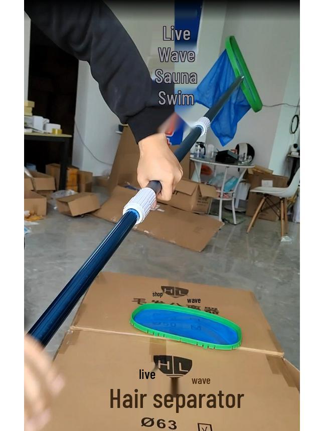 Aluminium Pool- & Teichkescher zum Entfernen von Blättern - Verdickt, verschlüsselt zur Tief- & Flachwasserreinigung