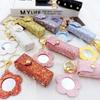 Portable Lipstick Bag Pouch Lip Balm Bag Keychain Holder Creative Lipsticks Protective Cover With Mirror