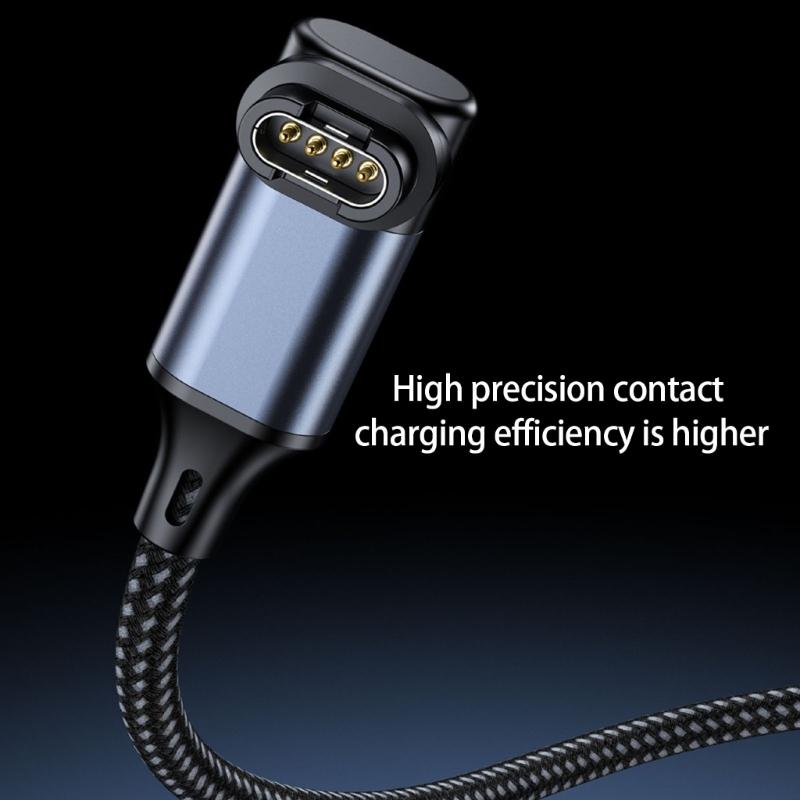 Fast Charging Aluminum USB C To USB A Charging Cord Soft Braided For Watches Power Cord